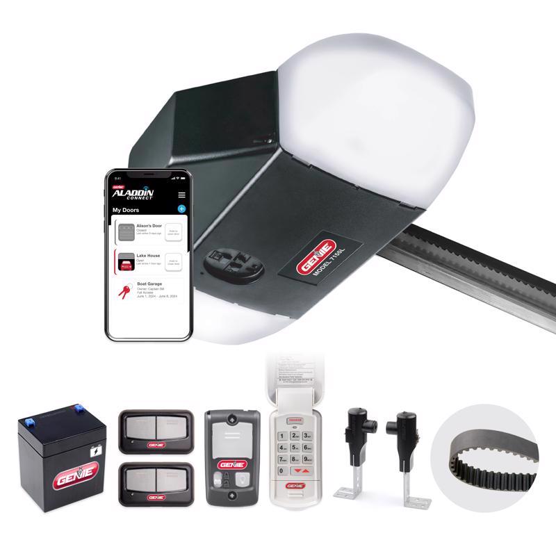 Genie 1-1/4 HP Belt Drive WiFi Compatible Smart-Enabled Garage Door Opener w/Battery Backup