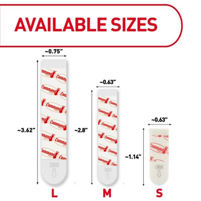 3M Small Foam Picture Hanging Strips 20 pk