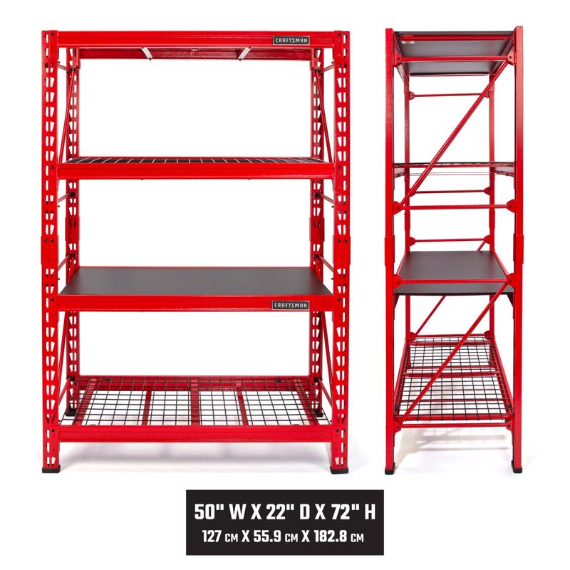 Craftsman 71.26 in. H X 49.61 in. W X 22 in. D Steel Shelving Units