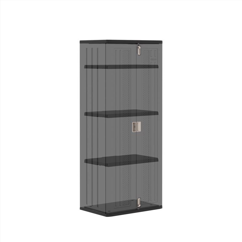 Suncast Cabinet 72 in. H X 30 in. W X 20.25 in. D Black Resin 2-Door Cabinet
