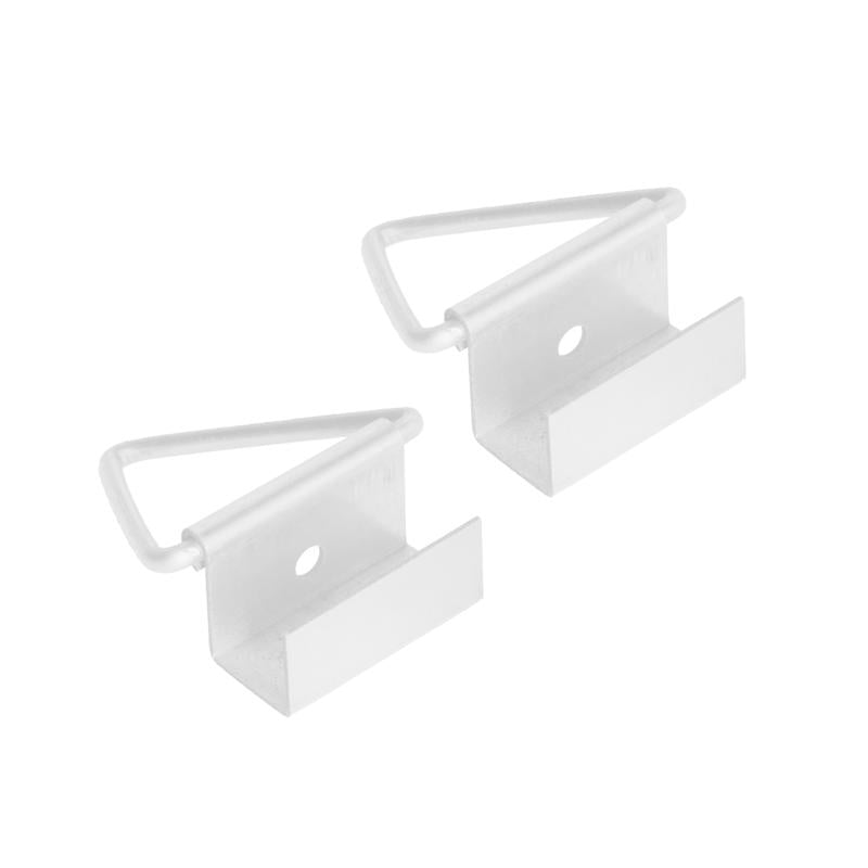M-D Building Products Aluminum 7/16 in. W X 1-1/2 in. L Screen Bottom Latches 2 pk