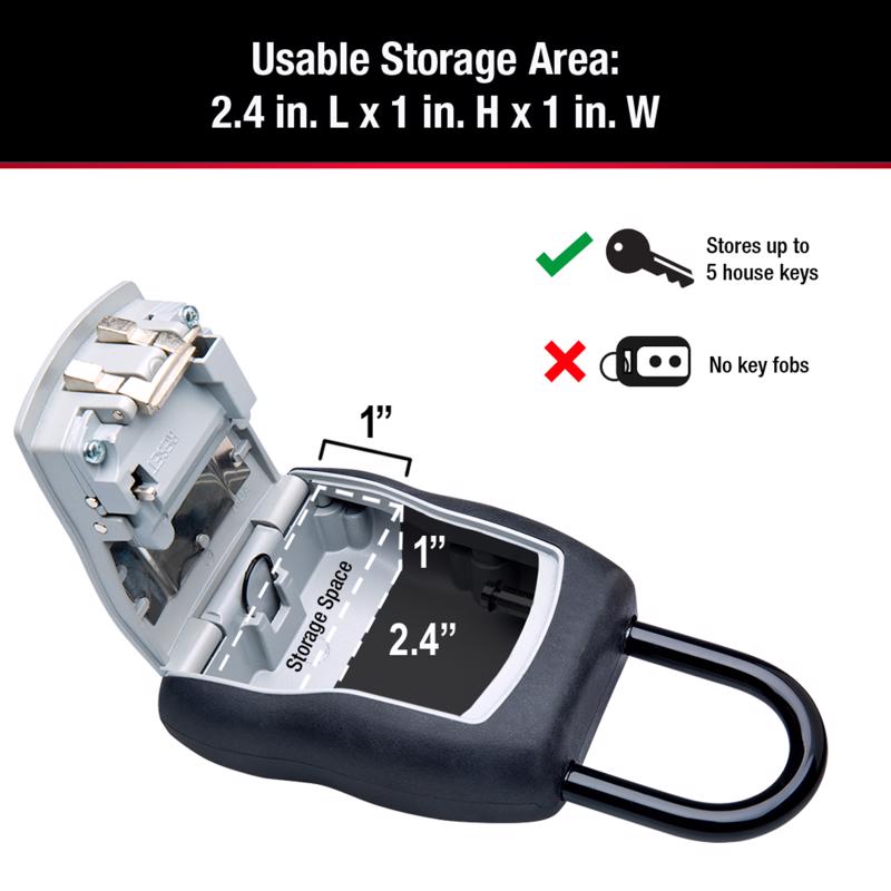 Master Lock 6.25 in. H X 3.25 in. W X 1.5 in. L Metal 4-Dial Combination Lock Box