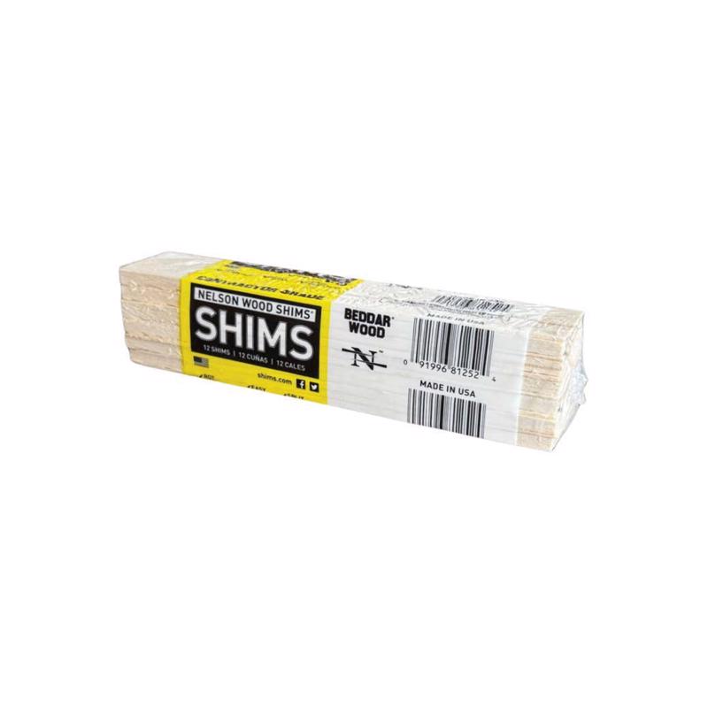 Nelson 1.375 in. W X 8 in. L Wood Contractor Grade Shims 12 pk