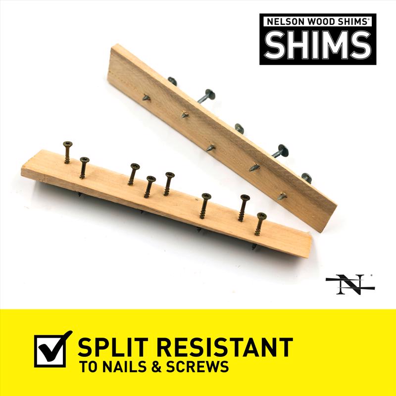 Nelson 1.375 in. W X 8 in. L Wood Contractor Grade Shims 12 pk