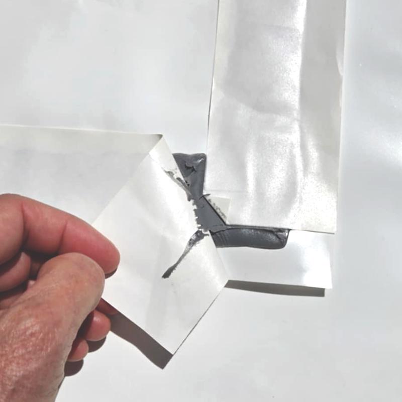 Smart-Tarp Self-Adhering 120 in. W X 120 in. L Poly Tarp White