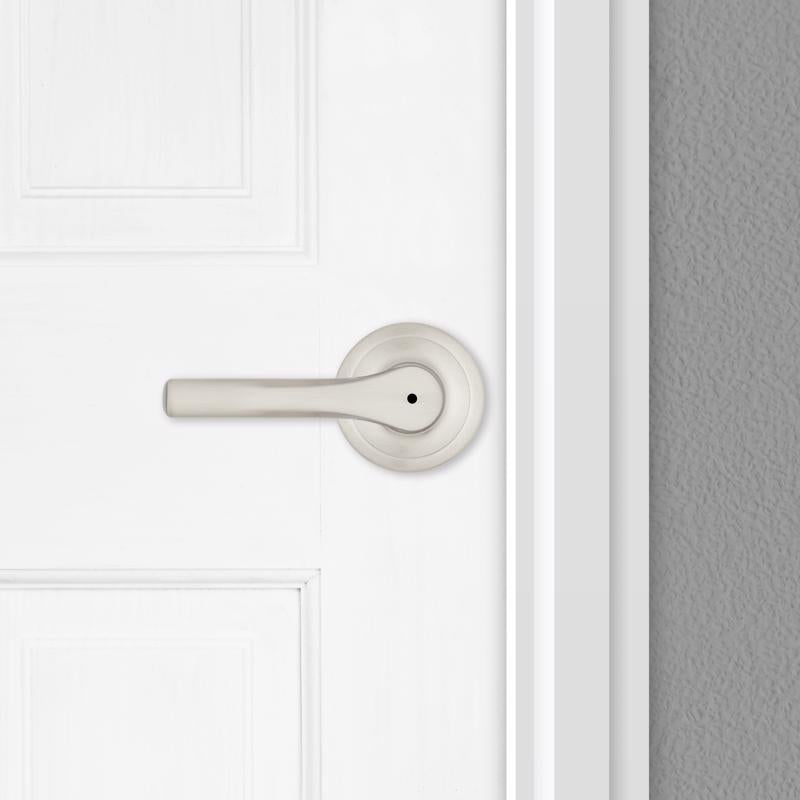 Kwikset Henley Satin Nickel Privacy Lever Right or Left Handed