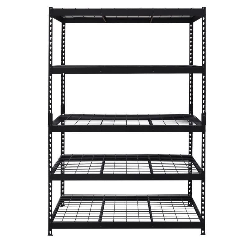 Ar Shelving HD Metal 72 in. H X 48 in. W X 24 in. D Steel 5-Tier Shelving Unit