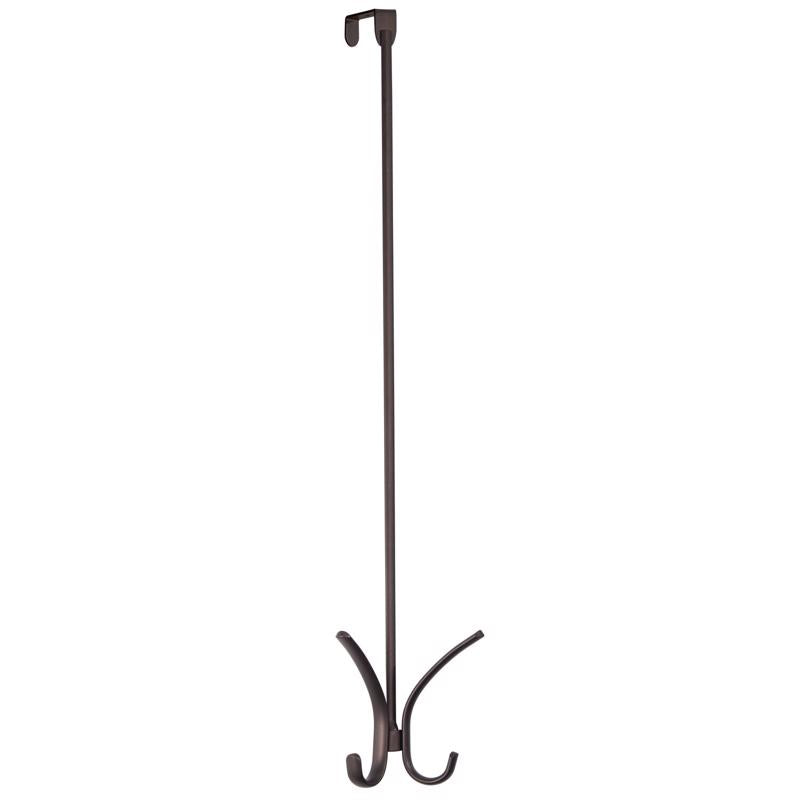 iDesign 2.5 in. H X 7.2 in. W X 25.75 in. L Steel Over The Door Hanger Holder