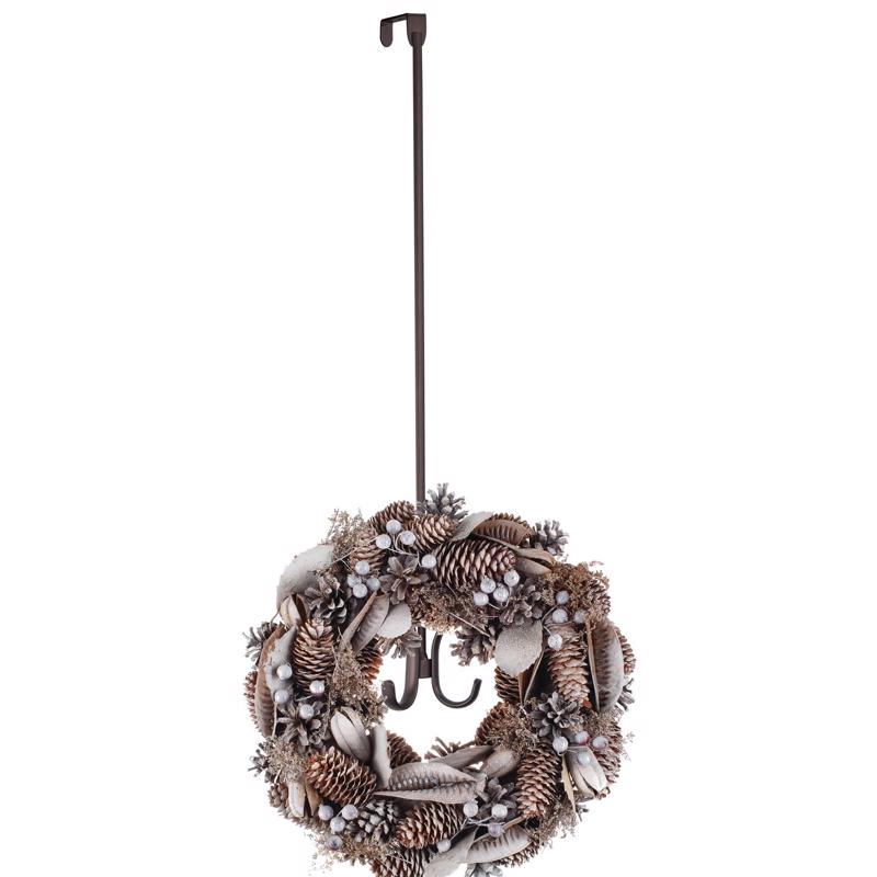 iDesign 2.5 in. H X 7.2 in. W X 25.75 in. L Steel Over The Door Hanger Holder