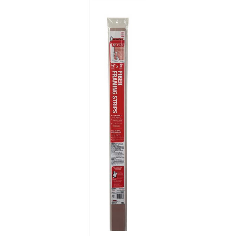 Frost King Beige Fiber Framing Strips For Doors and Windows 36 in. L