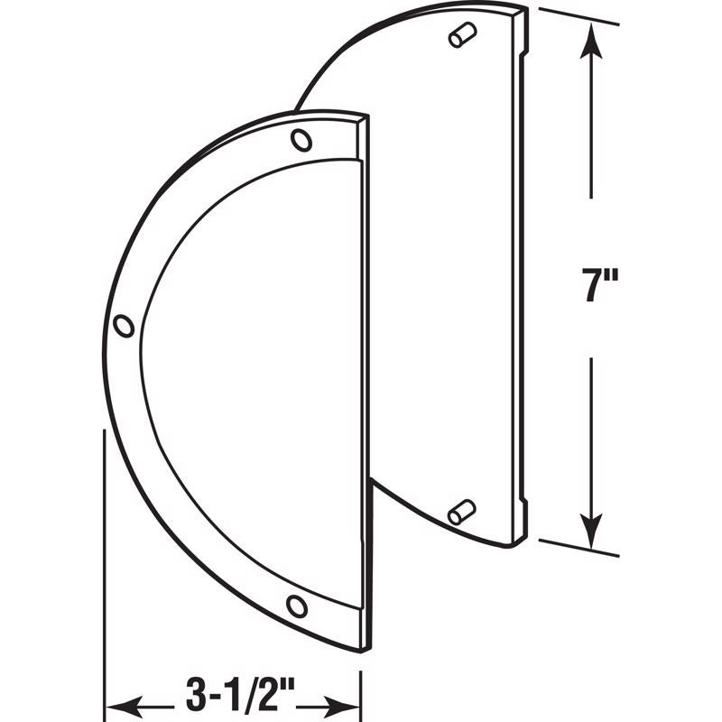 Prime-Line Black Plastic Screen Door Grille 1 pk