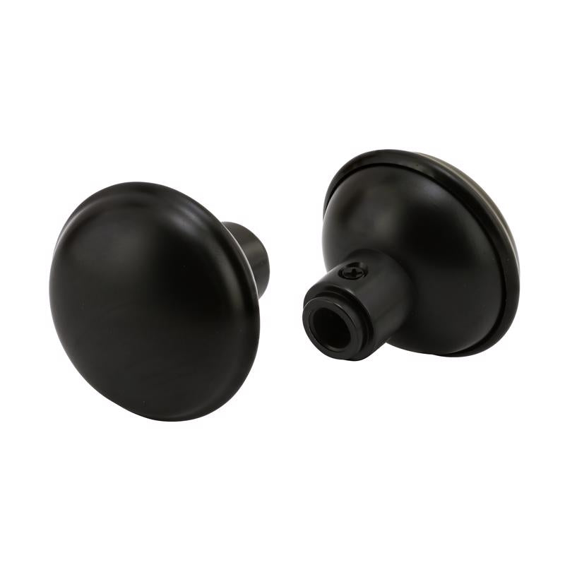 Prime-Line Black Metal Deadbolt Thick Door Kit 1 pc