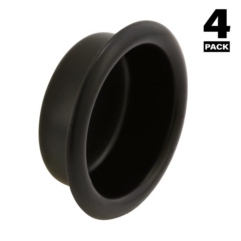 Prime-Line 3/4 in. L Matte Black Brass Door Pull