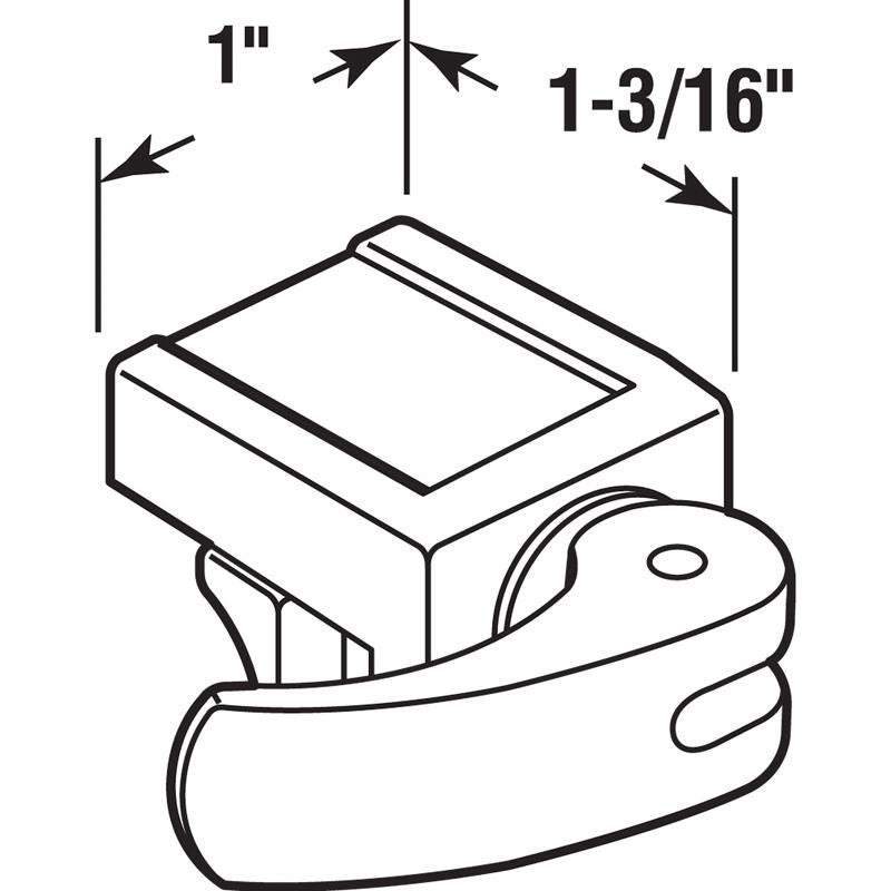 Prime-Line Plastic Window Lock 3.75 in. H 1 pk