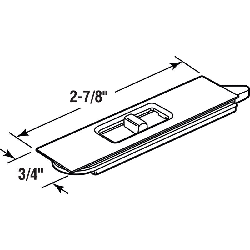 Prime-Line White Plastic Window Tilt Latch 3/4 in. W X 2-7/8 in. L 2 pk