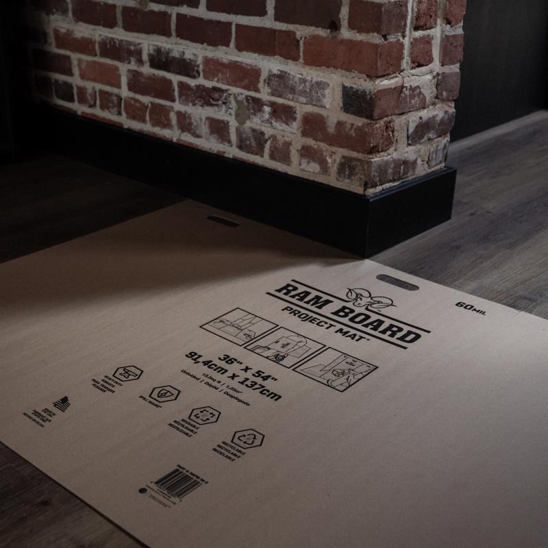 Ram Board Project Mat Floor Protection 36 in. W X 54 in. L Paper
