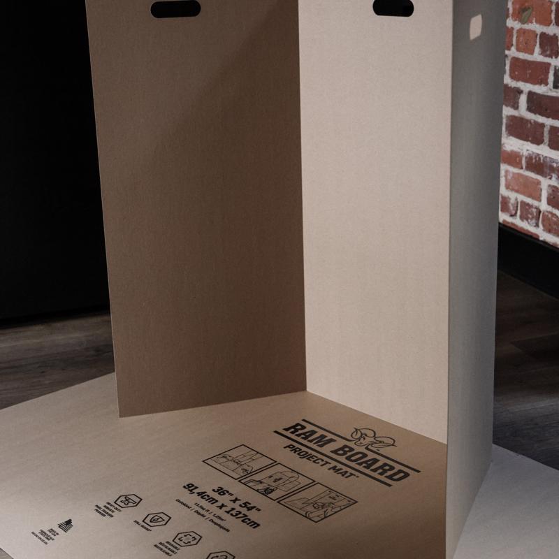 Ram Board Project Mat Floor Protection 36 in. W X 54 in. L Paper