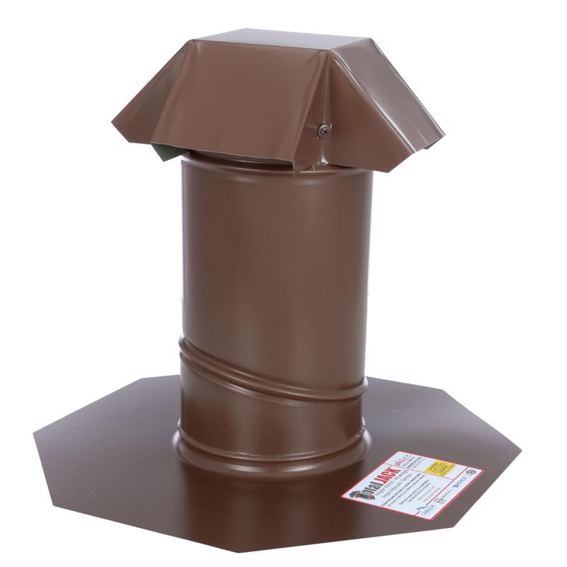 Air Vent 15 in. W X 15 in. L Galvanized Steel Roof Flashing Brown
