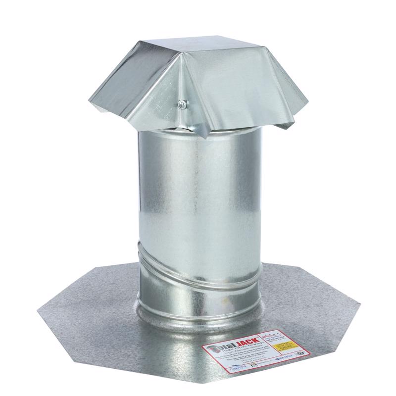 Air Vent 15 in. W X 15 in. L Galvanized Steel Roof Flashing Gray