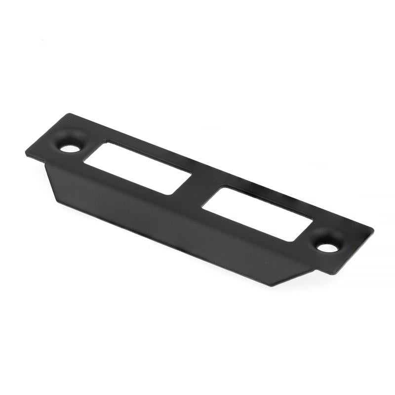 Prime-Line Matte Black Deadbolt and Passage Door Knob 1.75 in.