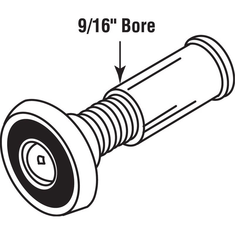 Prime-Line 0.5 in. D 200 deg Brass Brass Door Viewer