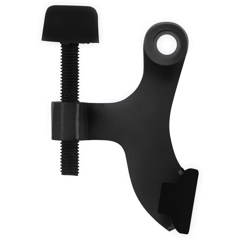 Ace Zinc Matte Black Hinge Pin Door Stop Mounts to door 0 in.