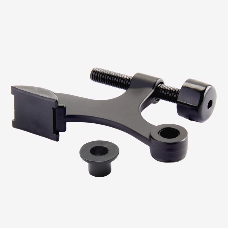 Ace Zinc Matte Black Hinge Pin Door Stop Mounts to door 0 in.