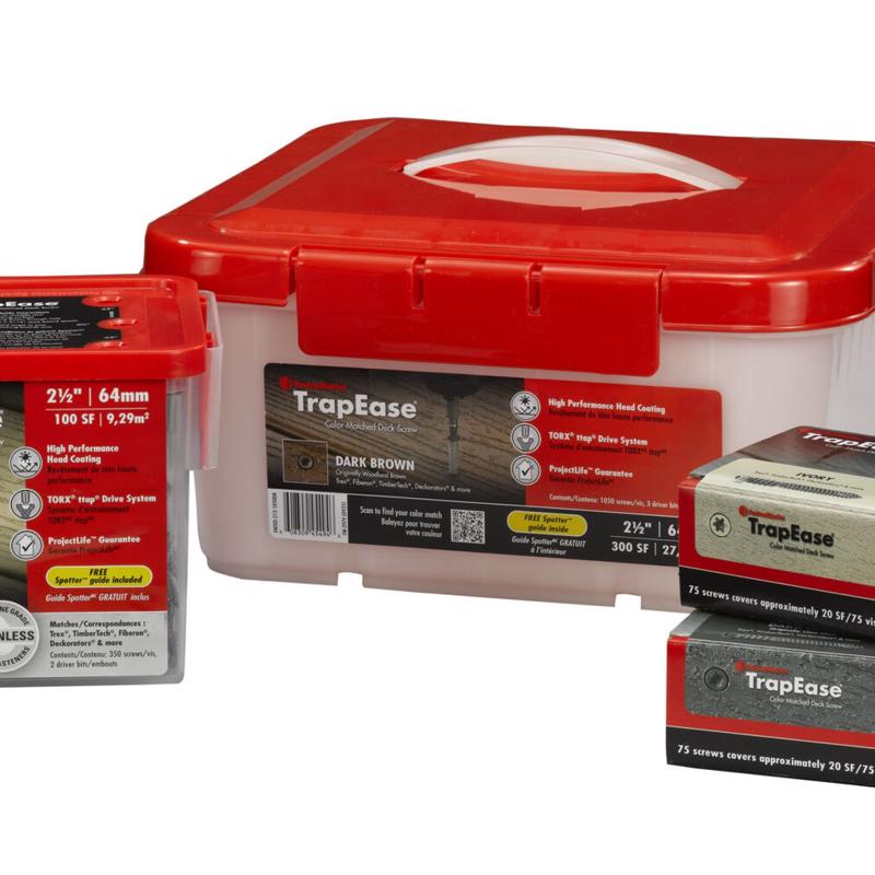 FastenMaster TrapEase No. 8 X 2-1/2 in. L Gray Torx Ttap Trim Head Deck Screws 5 lb 350 pk