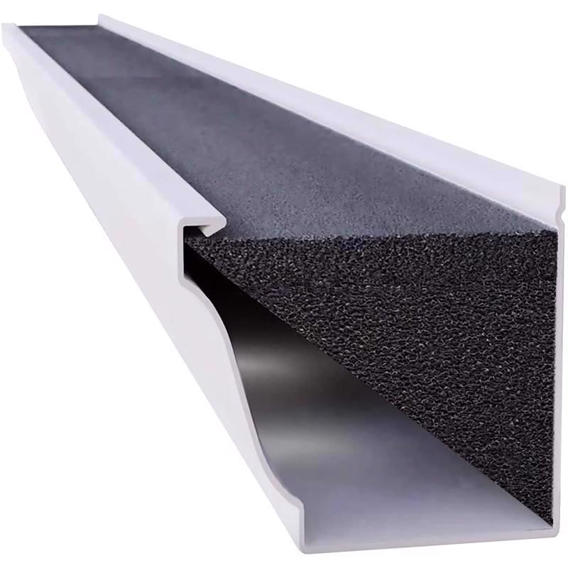 GutterFoam Original 5 in. W X 36 in. L Black Polyester Foam Gutter Guard 1 pk