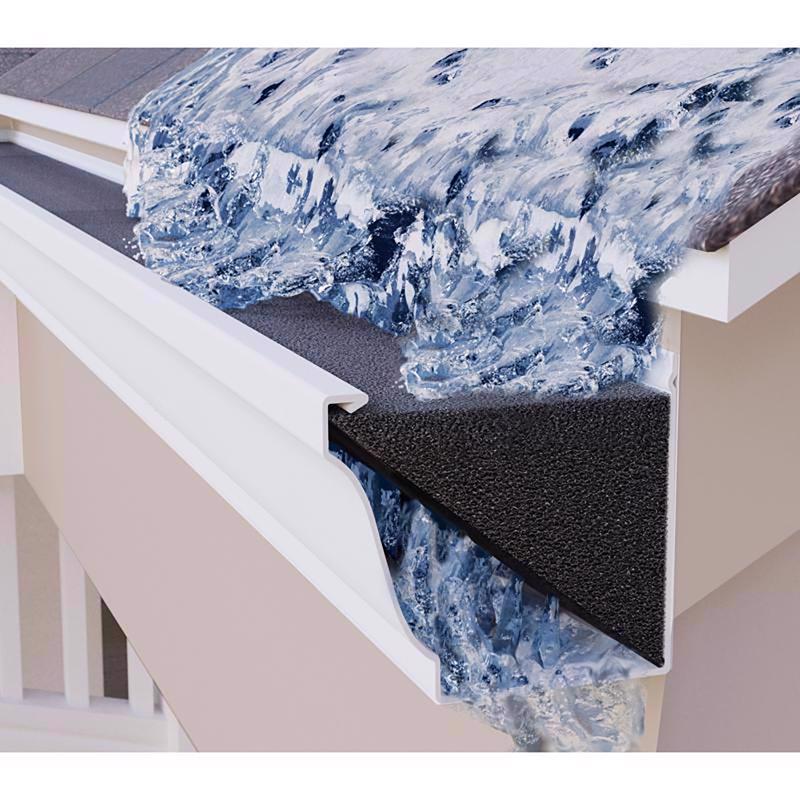 GutterFoam Original 5 in. W X 36 in. L Black Polyester Foam Gutter Guard 1 pk