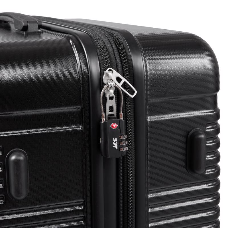 Ace 1-3/4 in. H X 1 in. W X 1/8 in. L Zinc Alloy 3-Dial Combination Luggage Lock
