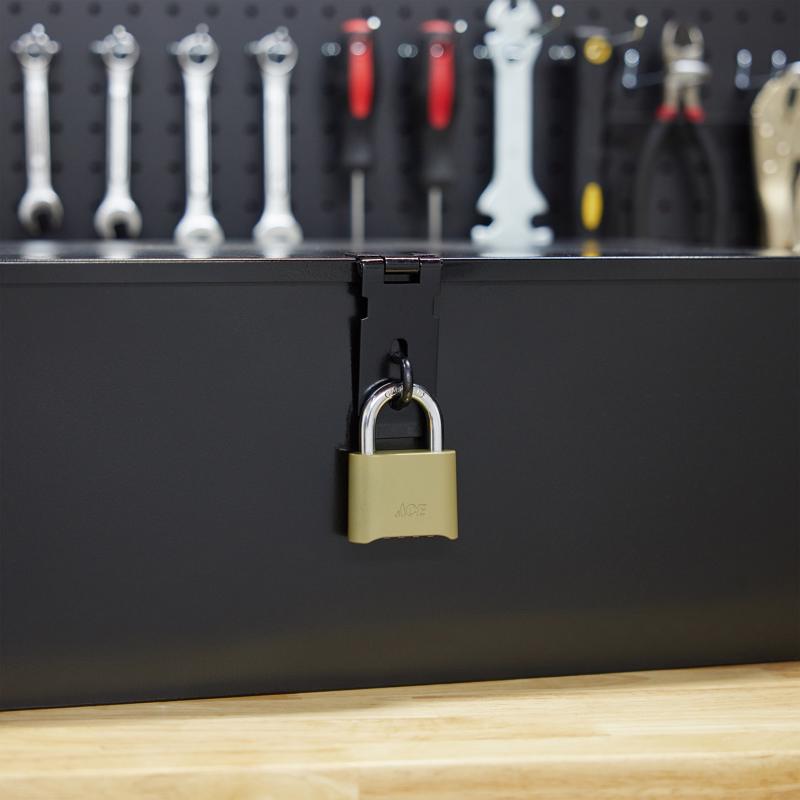 Ace 1-5/8 in. H X 2 in. W X 1 in. L Zinc Alloy 4-Dial Combination Padlock