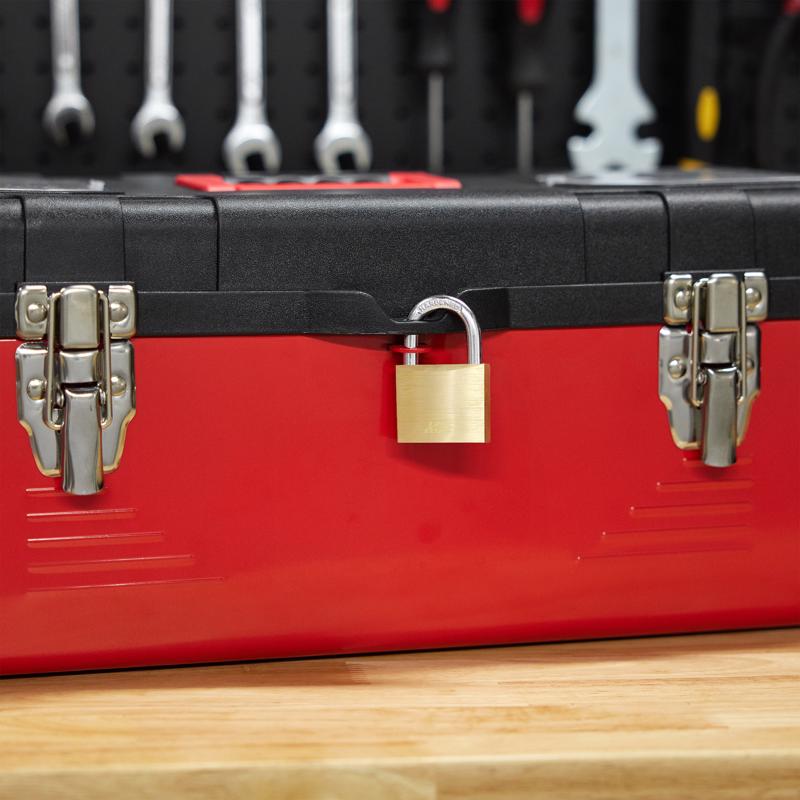 Ace 1-1/4 in. H X 1-1/2 in. W X 1/2 in. L Brass Double Locking Padlock