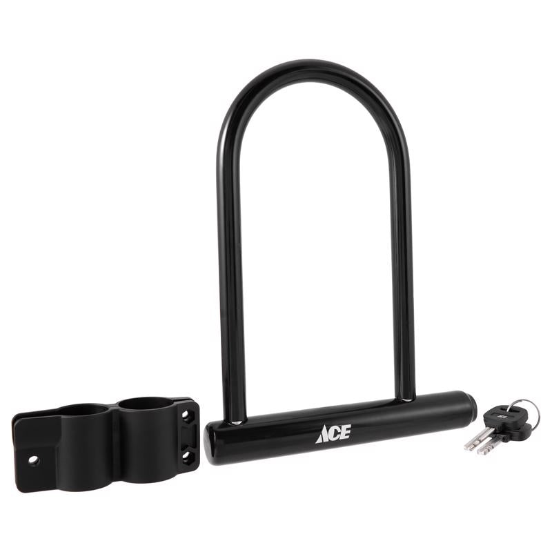 Ace 7-5/8 in. W Steel Key U-Bar Lock