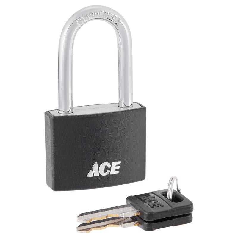 Ace 1-1/4 in. H X 1-1/2 in. W X 5/8 L Aluminum Double Locking Covered Padlock