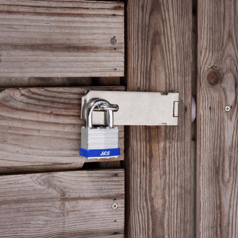 Ace 1-1/4 in. H X 1-1/2 in. W X 1 L Laminated Steel 4-Pin Tumbler Padlock