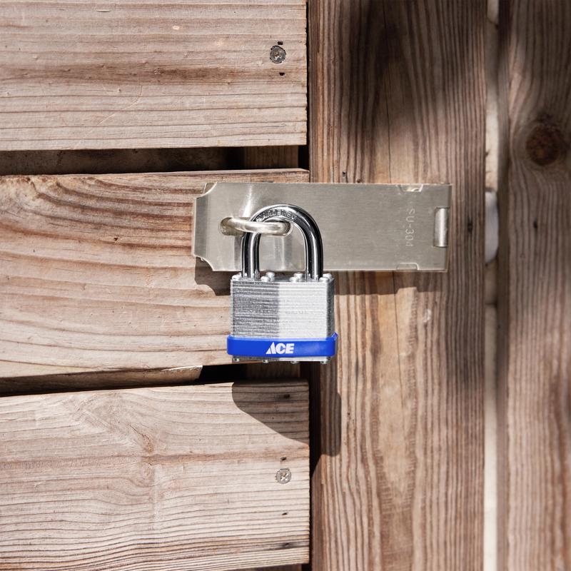 Ace 1-5/16 in. H X 1-3/4 in. W X 1 in. L Laminated Steel 4-Pin Tumbler Padlock