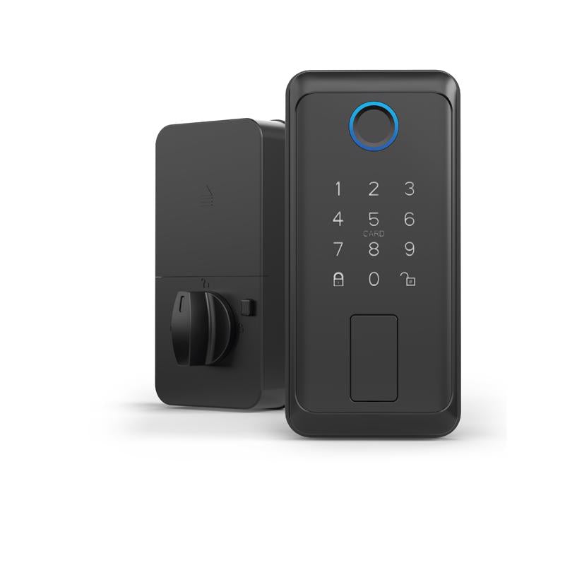 Feit Electric Matte Black Metal Electric Touch Screen Entry Lock
