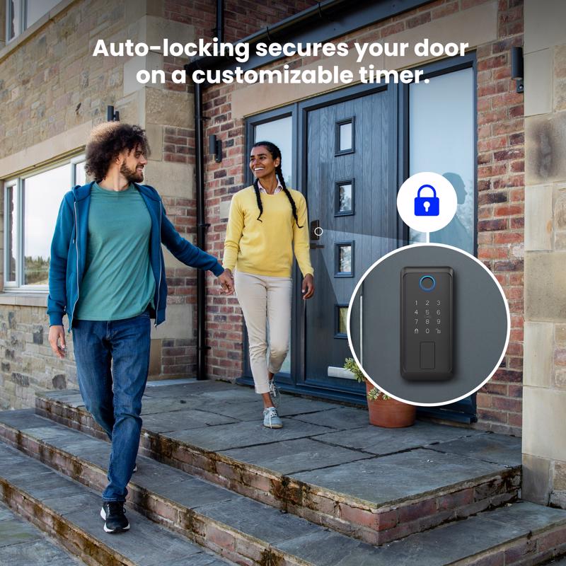 Feit Electric Matte Black Metal Bluetooth Keypad Entry Smart Lock