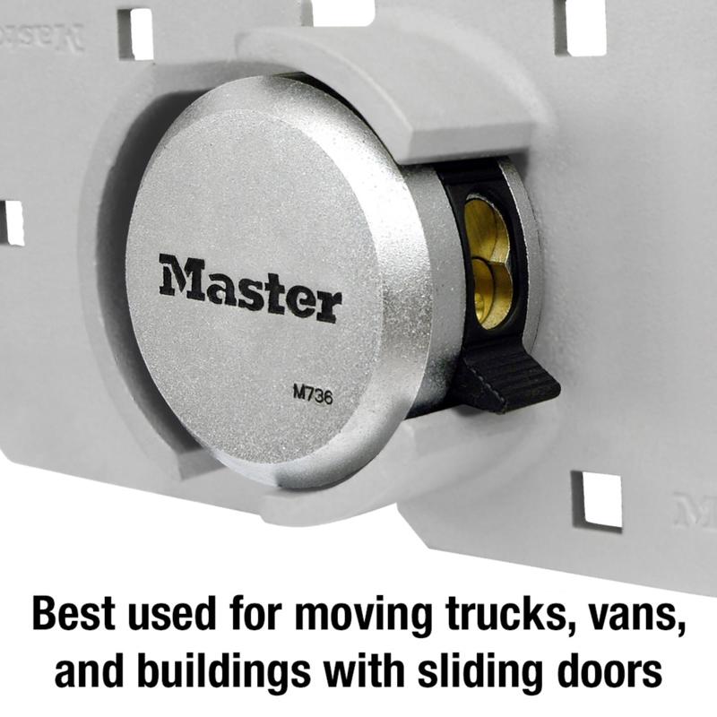 Master Lock Magnum 2-7/8 in. W X 9-1/16 in. L Steel 5-Pin Cylinder Hidden Shackle Padlock