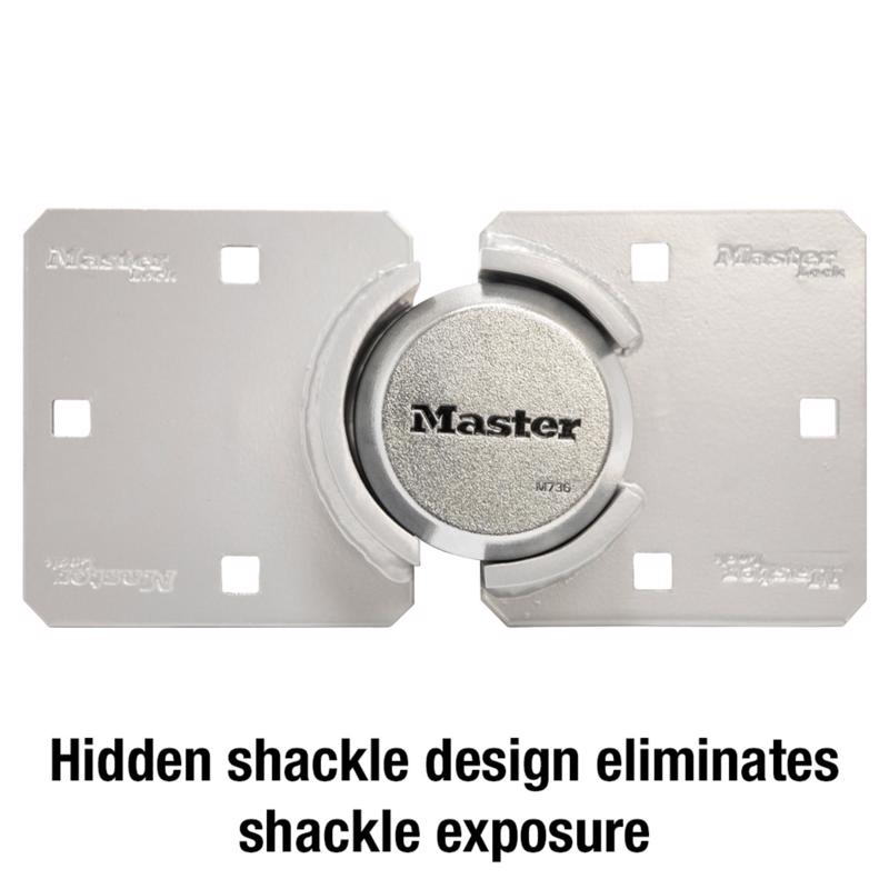 Master Lock Magnum 2-7/8 in. W X 9-1/16 in. L Steel 5-Pin Cylinder Hidden Shackle Padlock