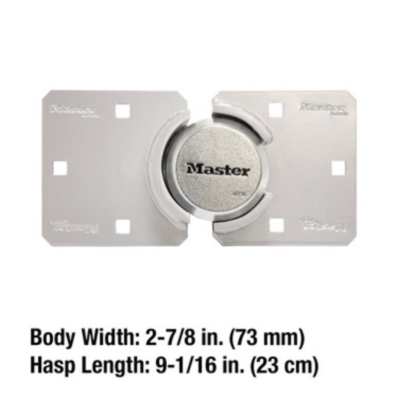 Master Lock Magnum 2-7/8 in. W X 9-1/16 in. L Steel 5-Pin Cylinder Hidden Shackle Padlock