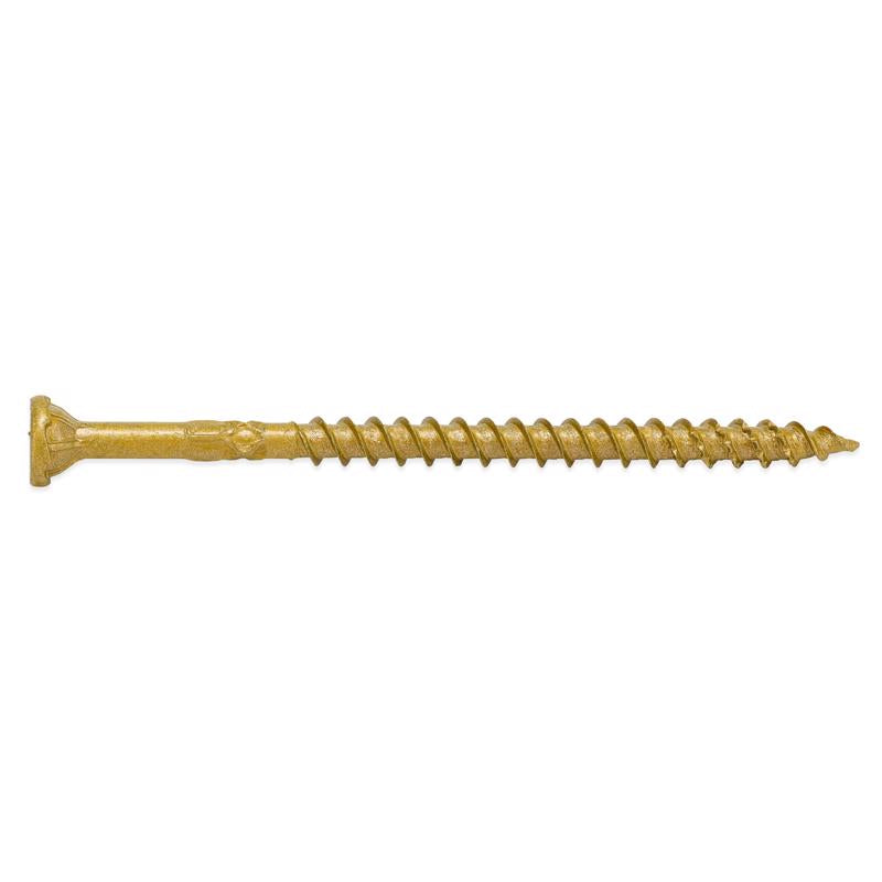 Power Pro No. 10 Ga. X 3-1/2 in. L Bronze Star Flat Head Deck Screws