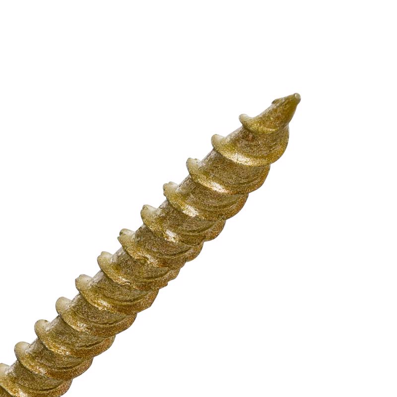 Power Pro No. 10 Ga. X 3-1/2 in. L Bronze Star Flat Head Deck Screws