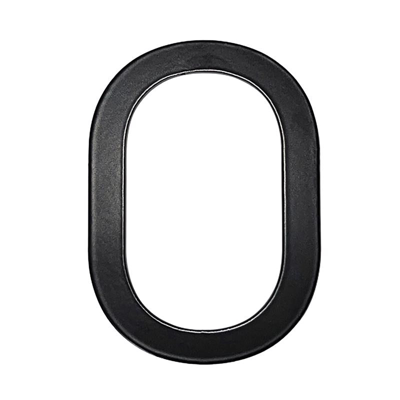 Adoorn Mailbox Address Number 4 in. Black Aluminum Self-Adhesive Number 0 1 pc