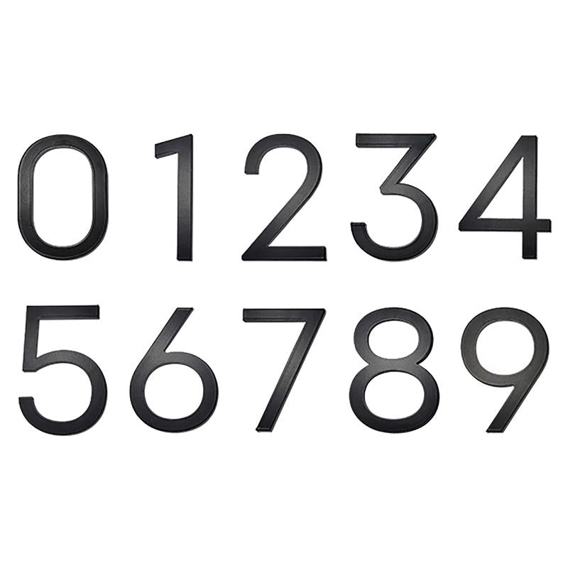 Adoorn Mailbox Address Number 4 in. Black Aluminum Self-Adhesive Number 5 1 pc