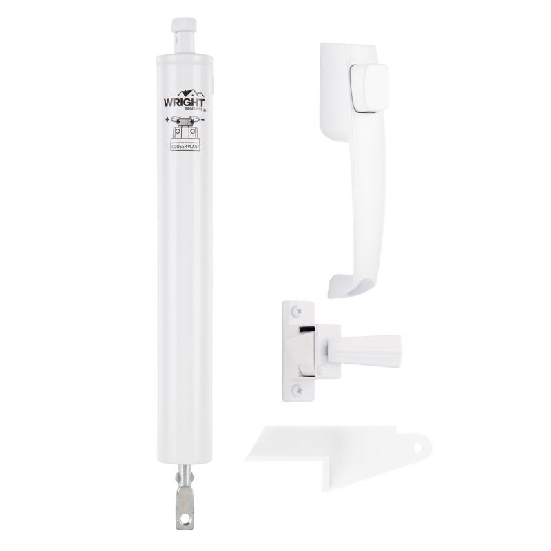 Wright Products 1-1/4 in. D X 10-11/16 in. L White Steel Lanai Door Repair Kit 1 pc