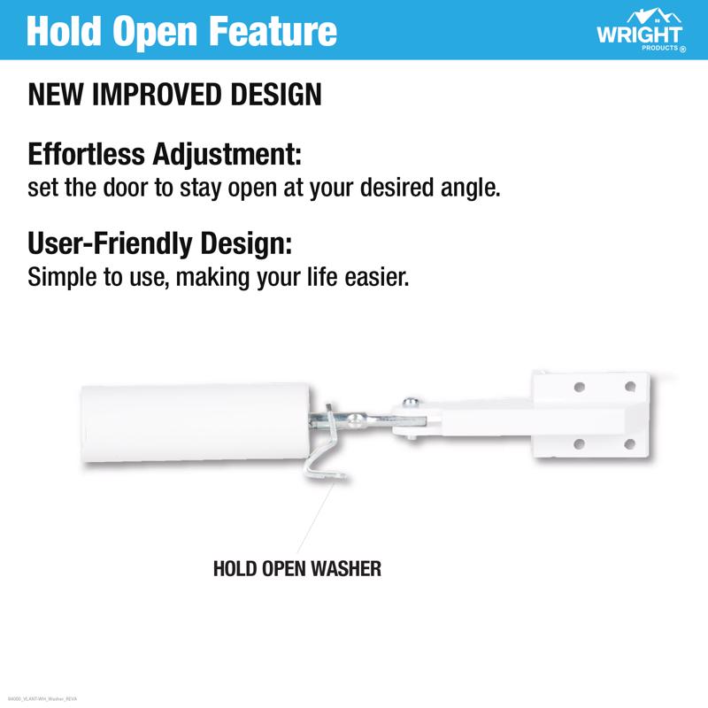 Wright Products 1-1/4 in. D X 10-11/16 in. L White Steel Lanai Door Repair Kit 1 pc