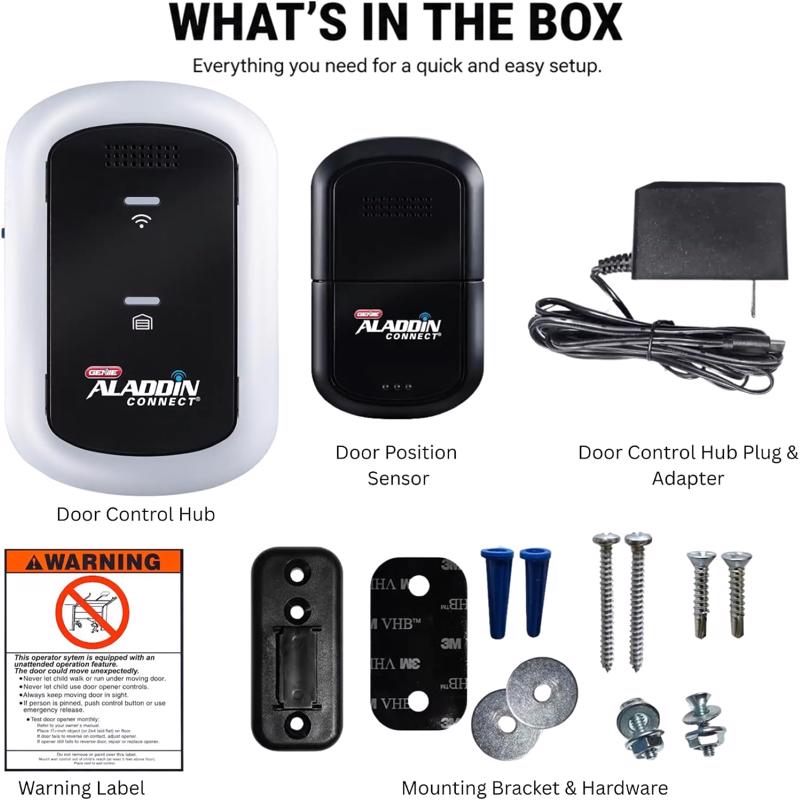 Genie 1 Door Smart Garage Hub For Most Doors After 1993