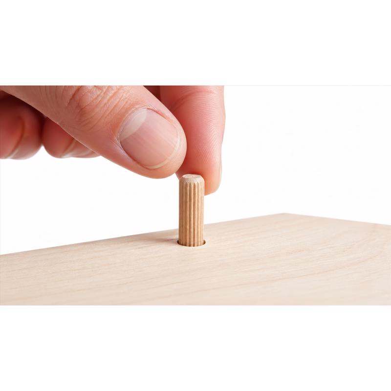 Richelieu Round Wood Dowel Kits 3/8 in. D X 1.5 in. L 14 pk Natural